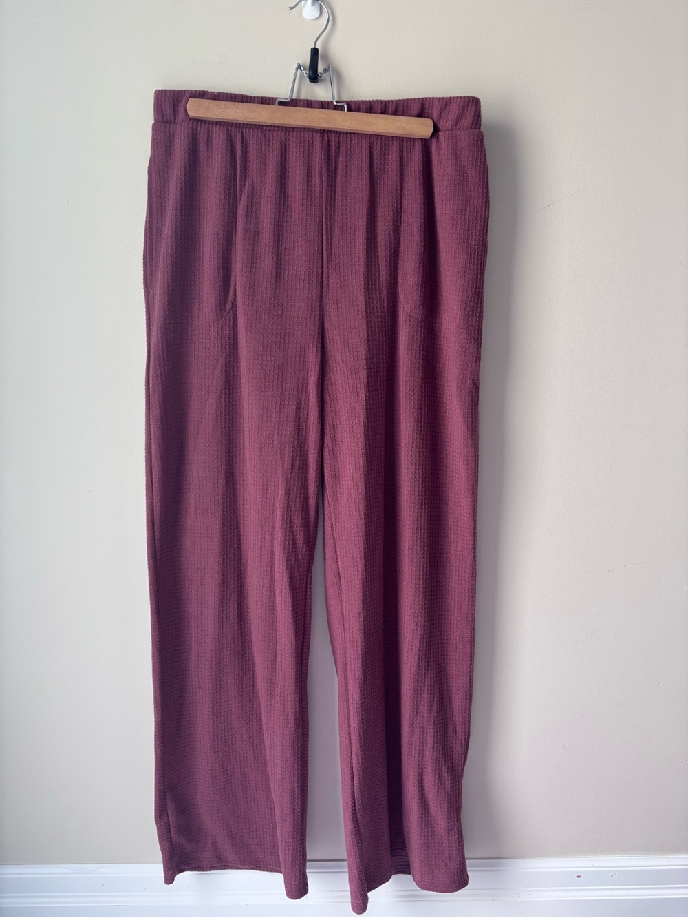 Splendid Wide-Leg Lounge Pants in Dusty Rose